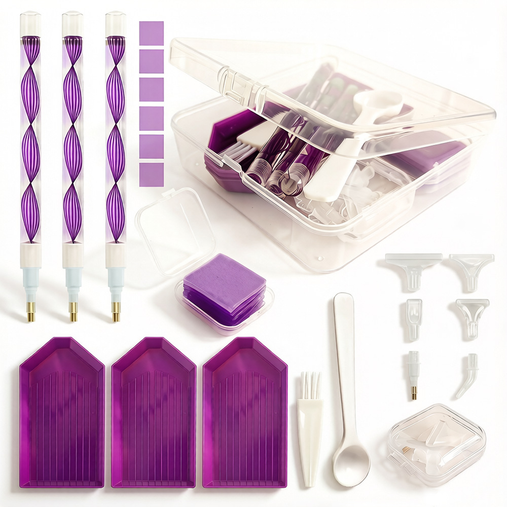 Embroidery Kit Set - DIY Diamond Painting Tool Kit 4