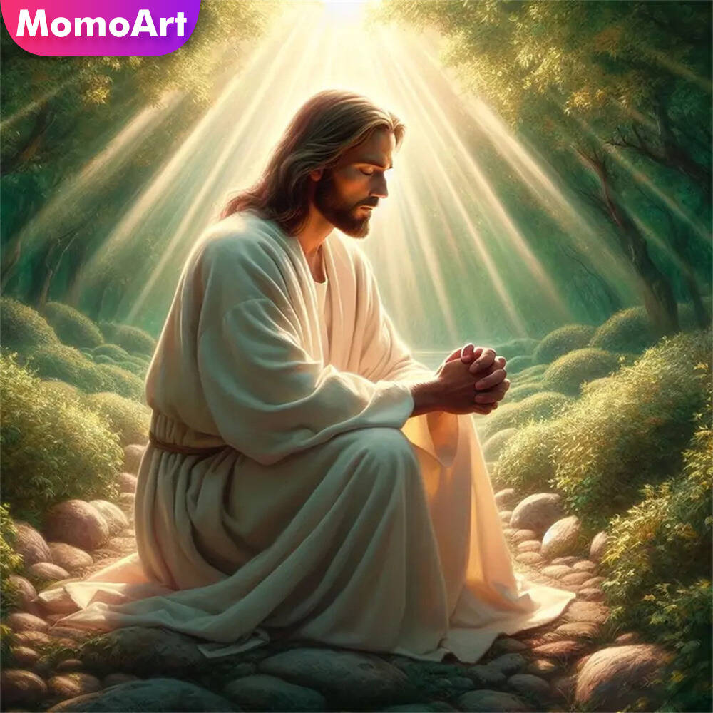 Momoart Religion Diamond Paint - Embroidery Jesus ulasan dan harga