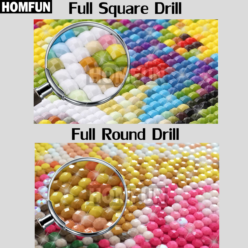 HOMFUN Full Square/Round Drill - Embroidery Jesus ulasan dan harga