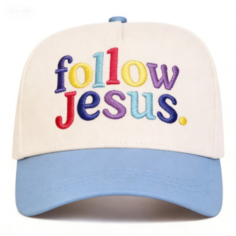 Follow Jesus Letter Embroidery - Embroidery Jesus ulasan dan harga