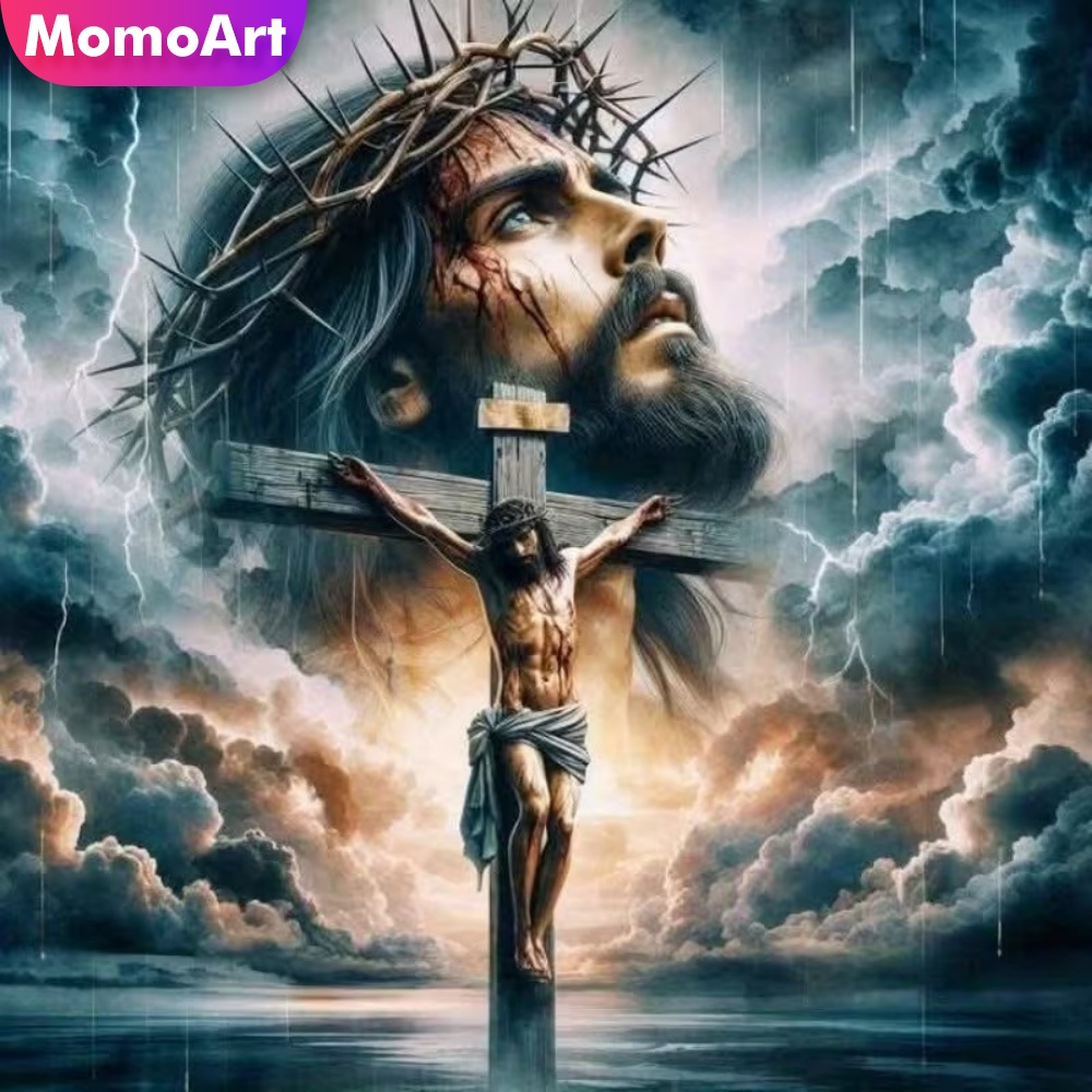 Momoart Diamond Painting Man P - Embroidery Jesus ulasan dan harga