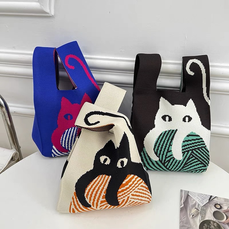 Women'S Knot Wrist Bag Portabl - Embroidery Underlay ulasan dan harga