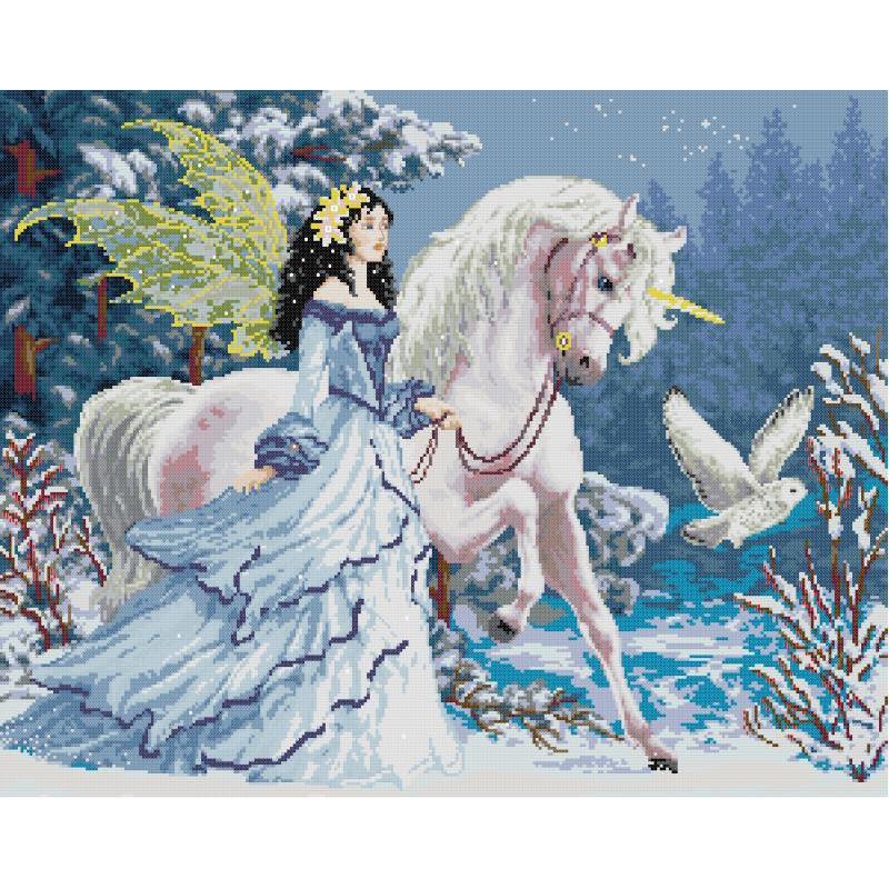Riding Unicorn Elf NKF Charact - Embroidery Unicorn ulasan dan harga