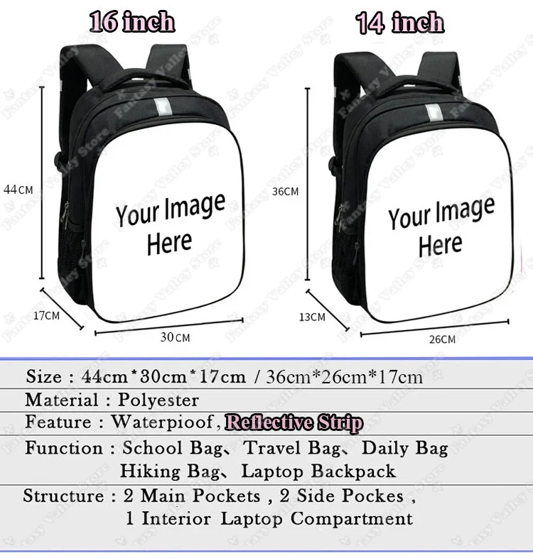 3D Unicorn Flower Print Backpa - Embroidery Unicorn ulasan dan harga