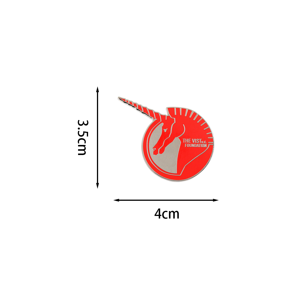 Vist Foundation Logo Enamel Pi - Embroidery Unicorn ulasan dan harga