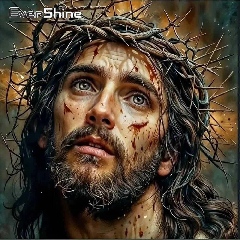 Evershine Jesus Diamond Embroi - Embroidery Jesus ulasan dan harga