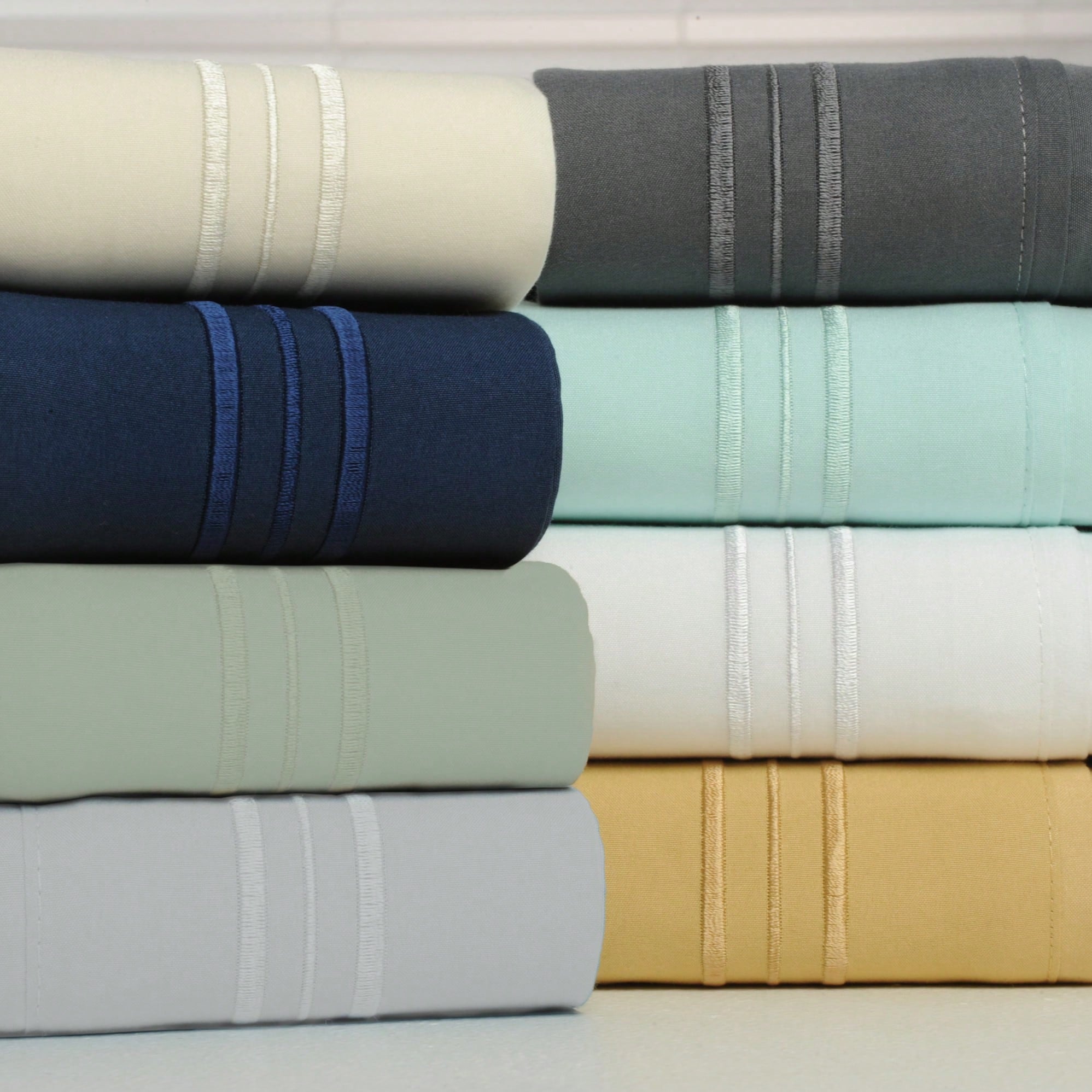 Bamboo 4 Piece Luxury 3 Line E - Embroidery Sheet ulasan dan harga