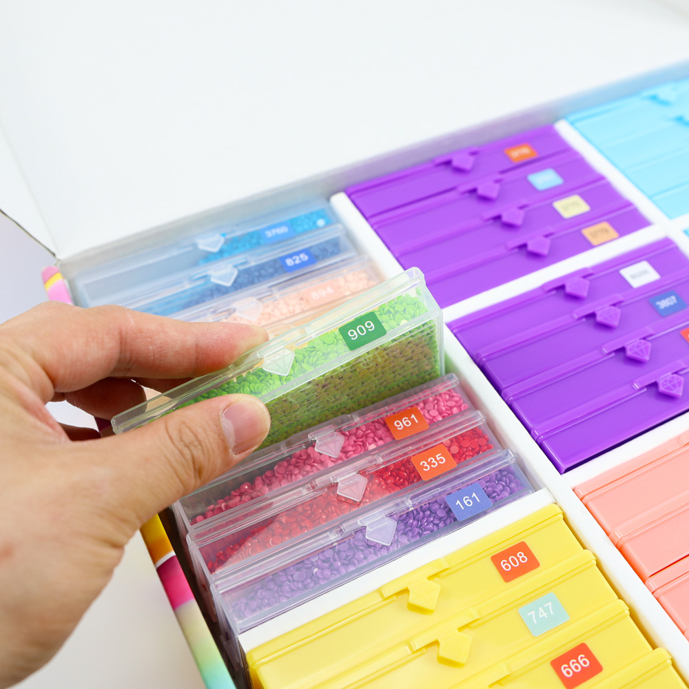 1 Set Random Color Diamond Pai - Embroidery Kit Set ulasan dan harga