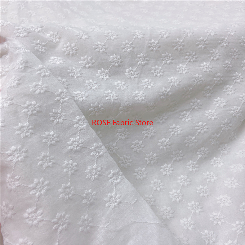 Cotton Embroidery Eyelet Fabri - Embroidery Eyelet ulasan dan harga