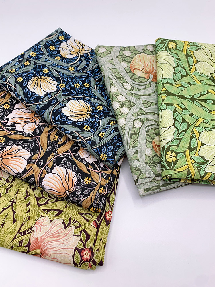Cotton Fabric William Morris M - Embroidery Pashmina ulasan dan harga