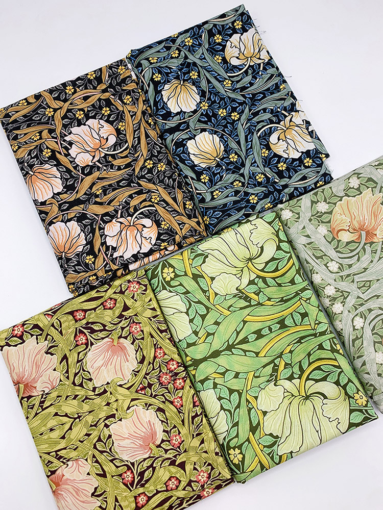 Cotton Fabric William Morris M - Embroidery Pashmina ulasan dan harga