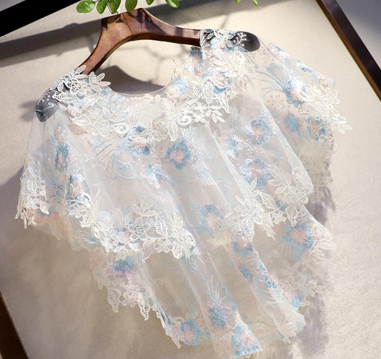 Women's Spring Summer flower e - Embroidery Pashmina ulasan dan harga