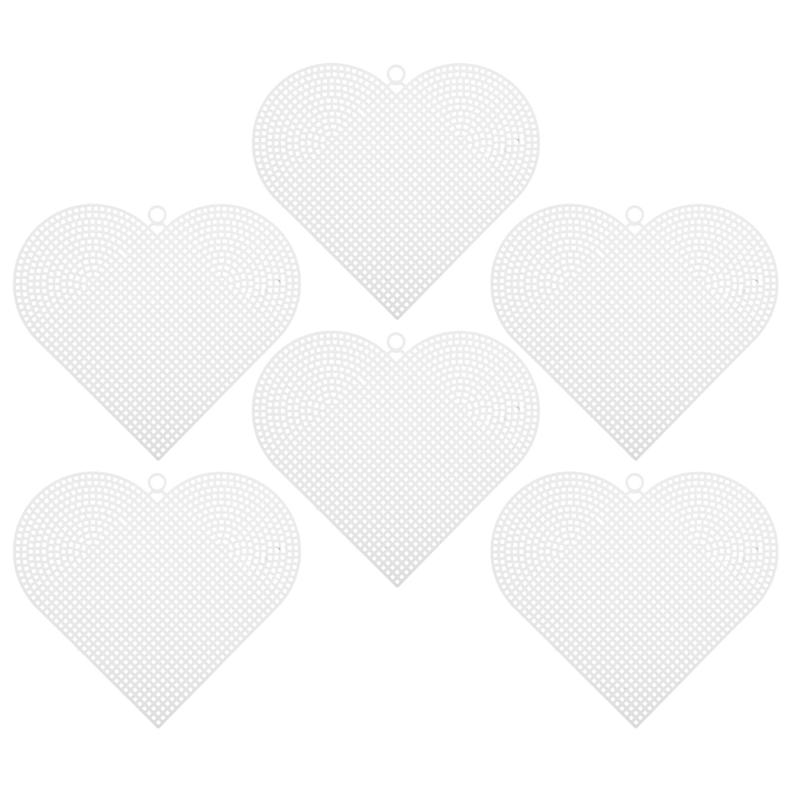 6Pcs Unique Heart Shape Plasti - Embroidery Sheet ulasan dan harga