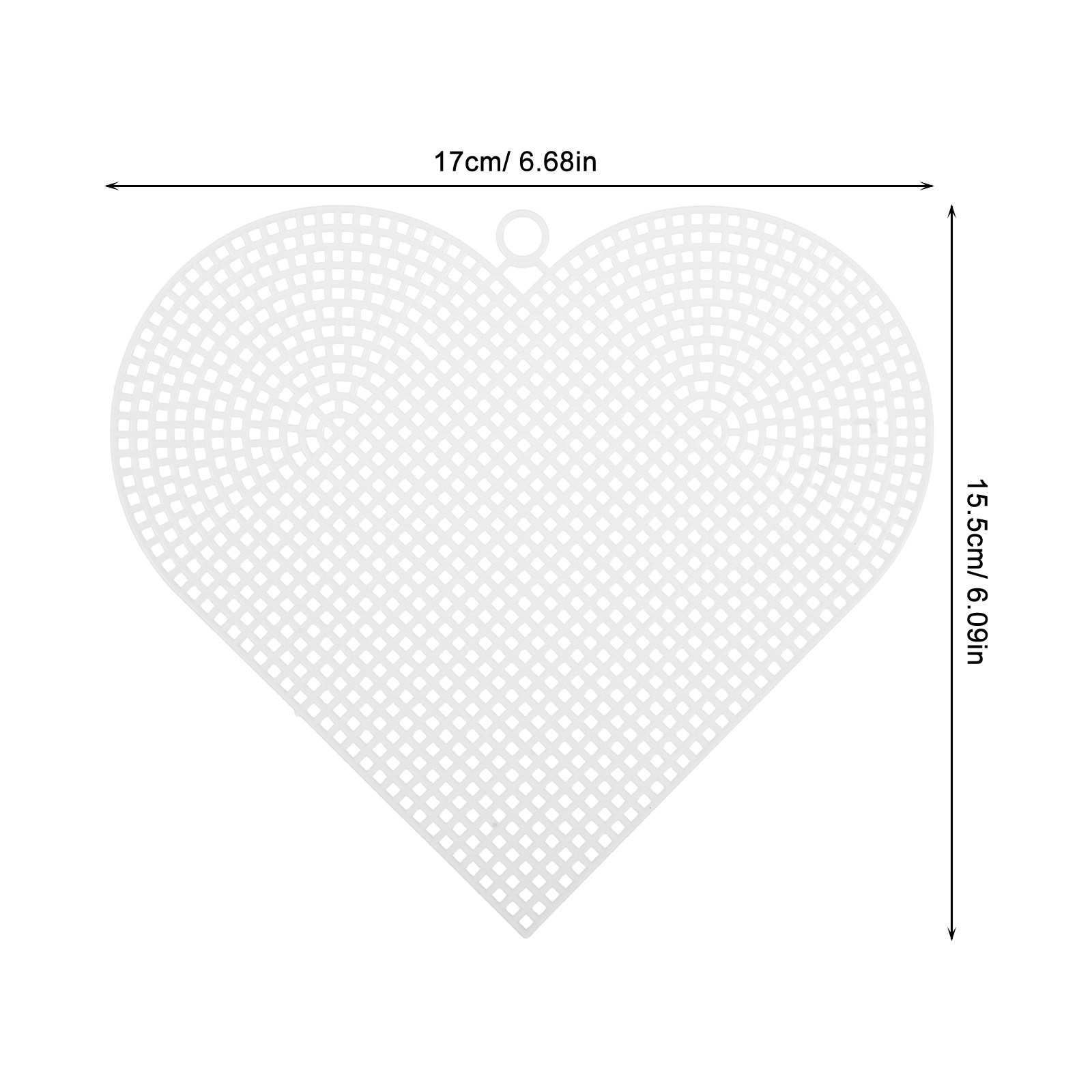 6Pcs Unique Heart Shape Plasti - Embroidery Sheet ulasan dan harga
