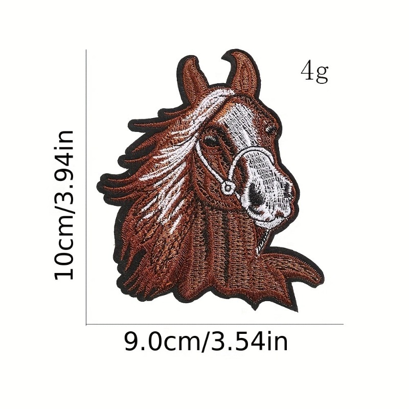 Horse Head Adhesive Embroidery - Embroidery Unicorn ulasan dan harga