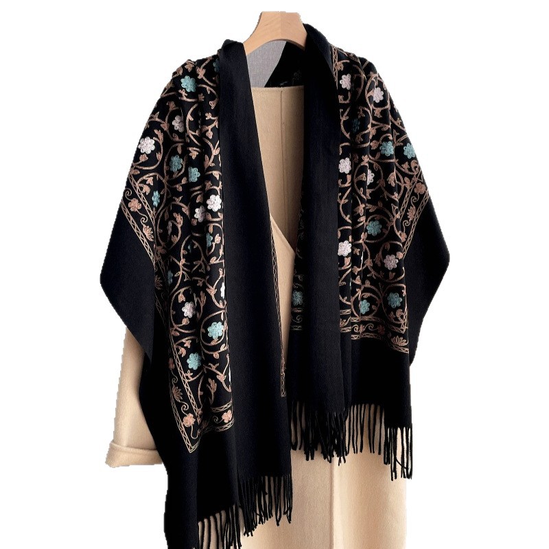 2025 New Embroidery Cashmere S - Embroidery Pashmina ulasan dan harga