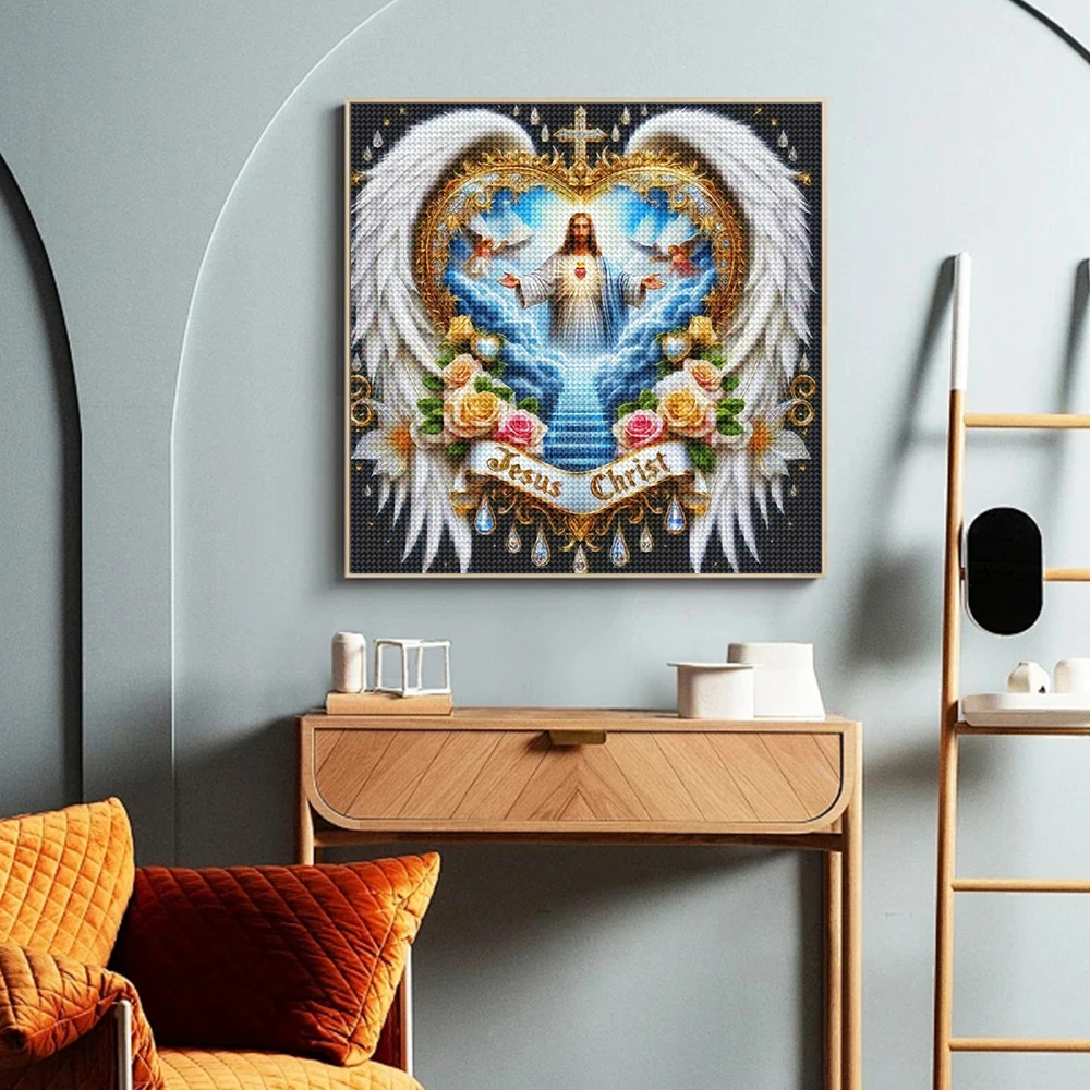 5D DIY Diamond Painting Portra - Embroidery Jesus ulasan dan harga