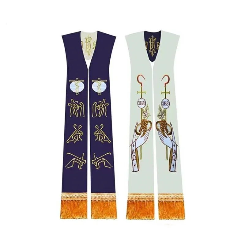 LITURGICAL MASS Clergy Stole P - Embroidery Pashmina ulasan dan harga