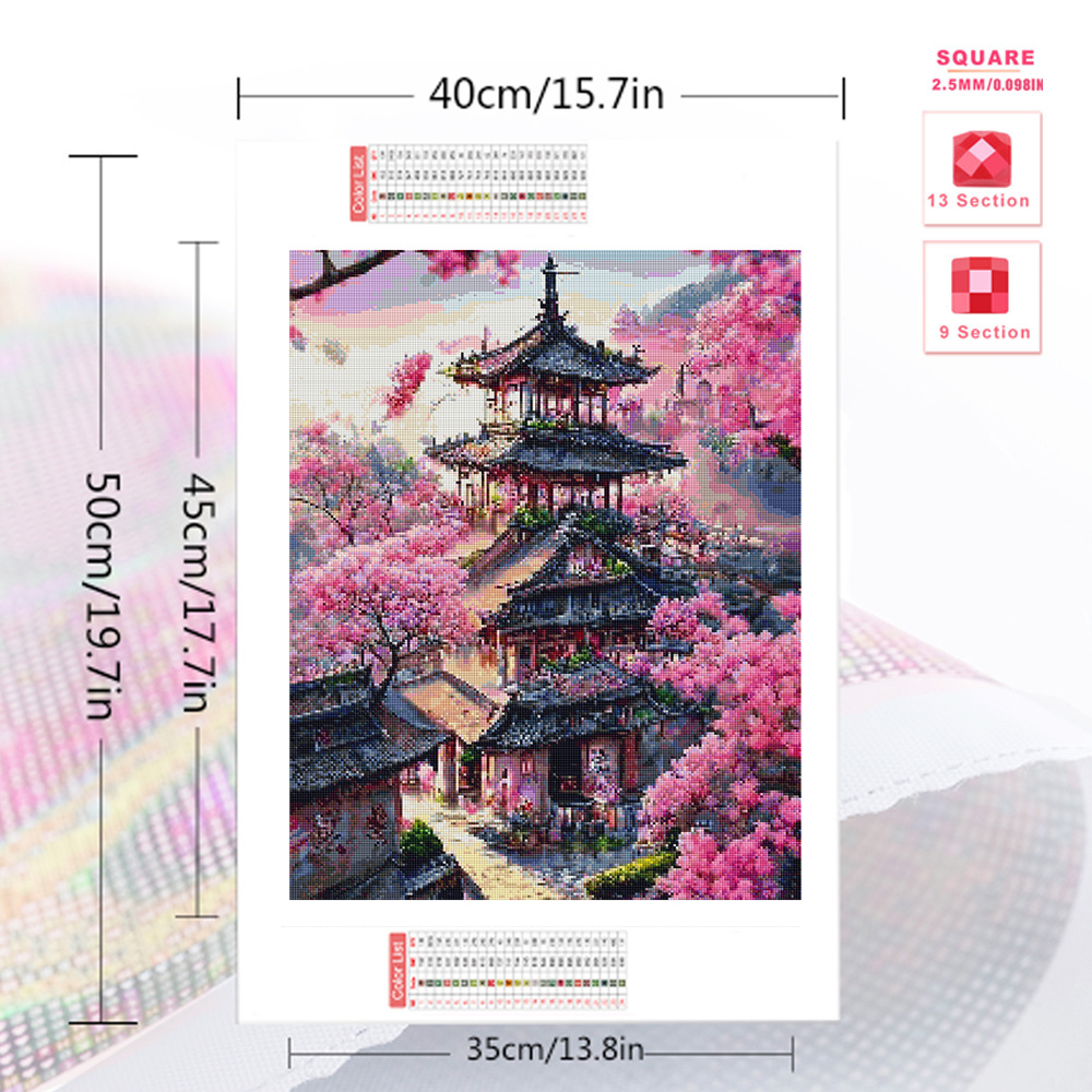 Evershine Full Square Diamond  - Embroidery Kit Set ulasan dan harga