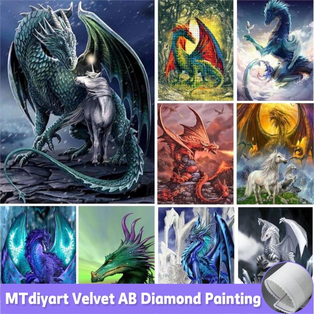 DIY 5D Dragon And Unicorn Diam - Embroidery Unicorn ulasan dan harga
