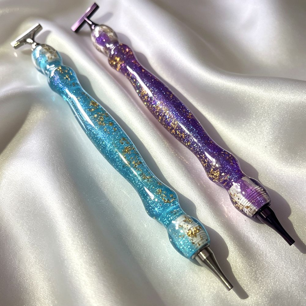 New Shiny Blue/Purple Gold Foi - Embroidery Tools ulasan dan harga