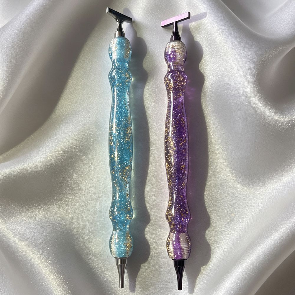 New Shiny Blue/Purple Gold Foi - Embroidery Tools ulasan dan harga